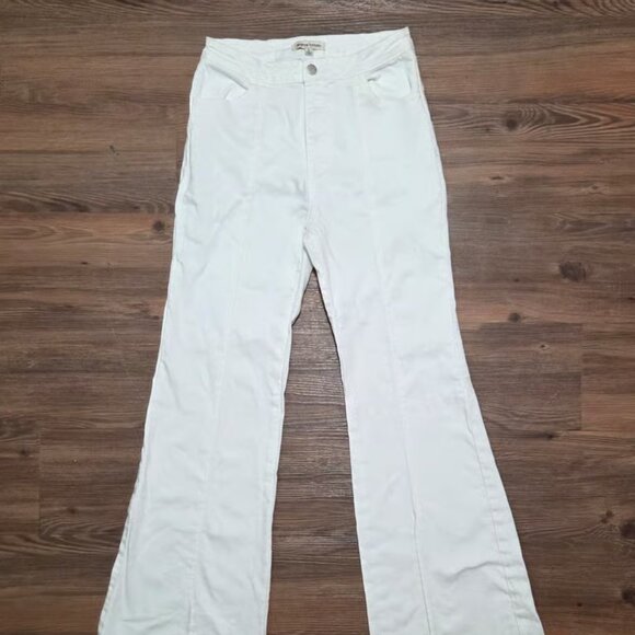 Jealous Tomato Denim - Jealous Tomato white flare jeans